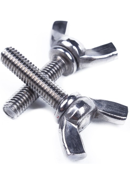 M5X20MM 20MM Genişliğinde 304 Paslanmaz Çelik Kanat Başlı Vida Cıvataları 5 Adet (Yurt Dışından)