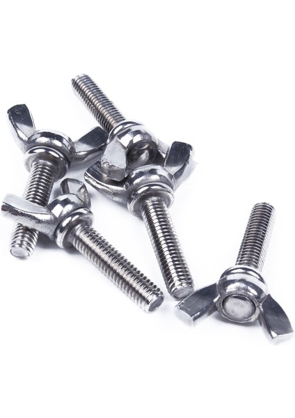 M5X20MM 20MM Genişliğinde 304 Paslanmaz Çelik Kanat Başlı Vida Cıvataları 5 Adet (Yurt Dışından)