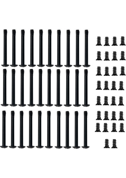 60 Adet Bilgisayar Kasası Soğutma Fanı Vidaları Bilgisayar Fanı Montaj Uzun Kısa Vidalar Fan Radyatör Aksesuarları (Yurt Dışından)