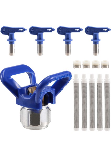 10 Parça Sprey Başlıkları Tersinir Havasız Boya Püskürtme Memesi Havasız Boya Püskürtme Püskürtme Ucu Koruması ve Filtre (Yurt Dışından) fiyatları