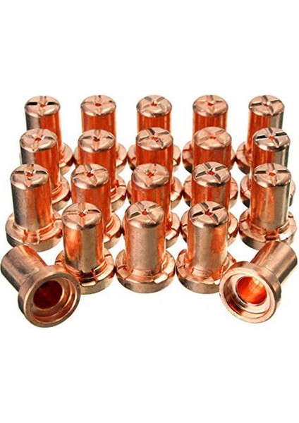 60 Adet/takım Seramik + Kırmızı Bakır Hava Plazma Kesme Kesici Sarf Malzemeleri Genişletilmiş Ucu Nozulları Elektrot PT31 LG40 Torch CUT-50D (Yurt Dışından)