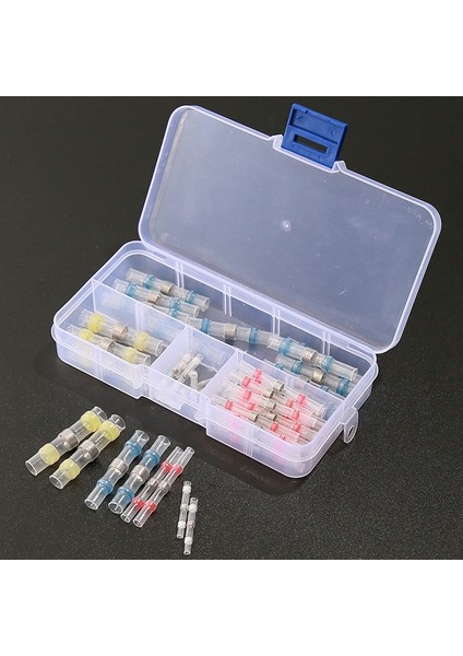 50 Adet Konnektör Isı Büzüşmeli Sıralama Terminalleri Su Geçirmez Lehim Kolu Tüp Tel Yalıtımlı Butt Konnektörleri Diy Elektronik Kablo Kiti (Yurt Dışından) fırsatları