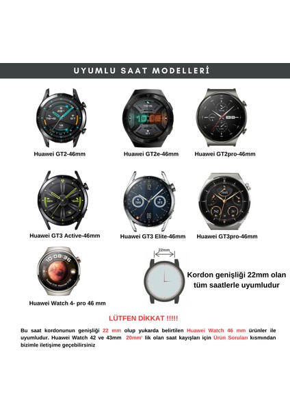 Huawei Watch Gt Gt2 E GT2E GT2PRO Gt3 Gt3 Pro Huawei Watch 4 Pro Ultimate Deri Kordon Kayış 46 22MM Kahverengi