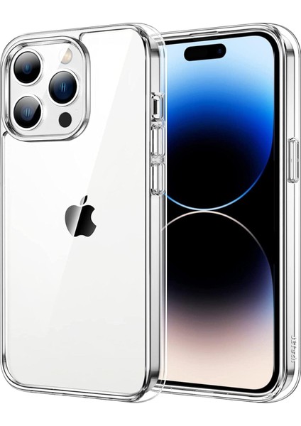 iphone 14 Pro Kılıf Kamera Korumasız Şeffaf Silikon Tpu 0.02MM Şeffaf Kapak Kılıf