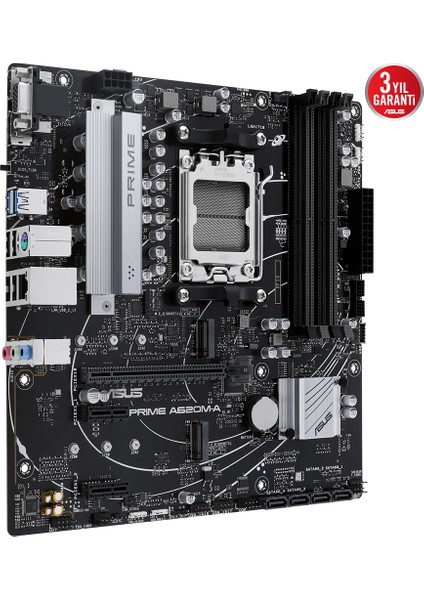 Prıme A620M-A-Csm Amd A620 Am5 Ddr5 6400 Dp Hdmı Vga Çift M2 Usb3.2 Aura Rgb Matx (Prıme A620M-A-Csm) Anakart