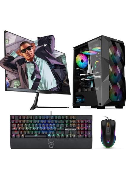 Kadabra x I5-12400F 16GB 256GB M.2 Nvme Rx 580 8gb 24'' 165Hz Oyuncu Masaüstü Bilgisayarı