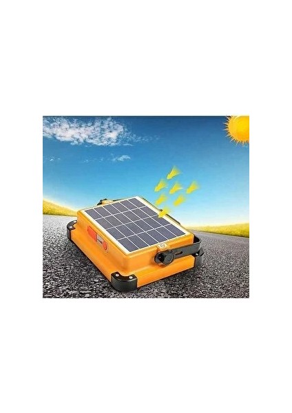 200W Taşınabilir Şarjlı Solar Projektör Beyaz - Gün Işığı - Sarı - CT-4698