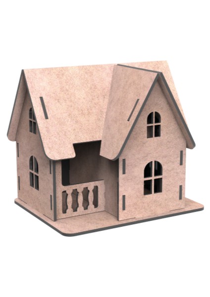 Villa Ahşap Maket Seti