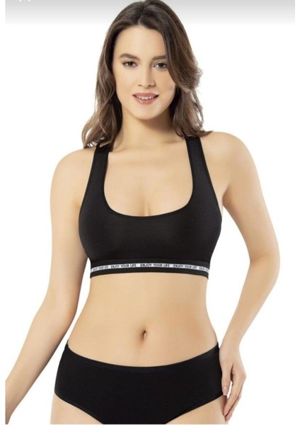 Bayan Modelli Pedli Büstiyer 6397 Siyah