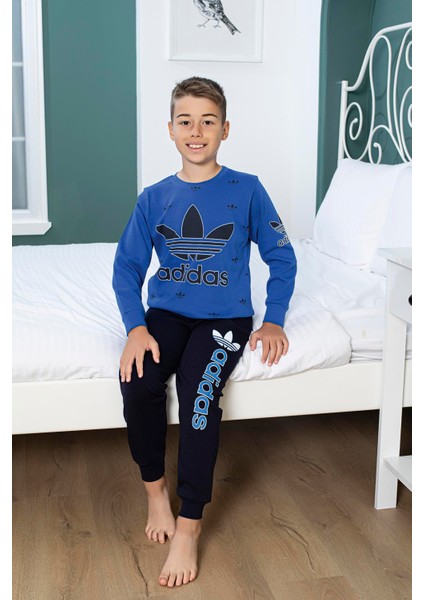 Erkek Çocuk Pijama Takım 5017 Mavi