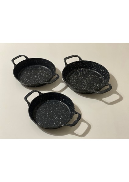 Orjinal 3 Lü Döküm Sahan Set