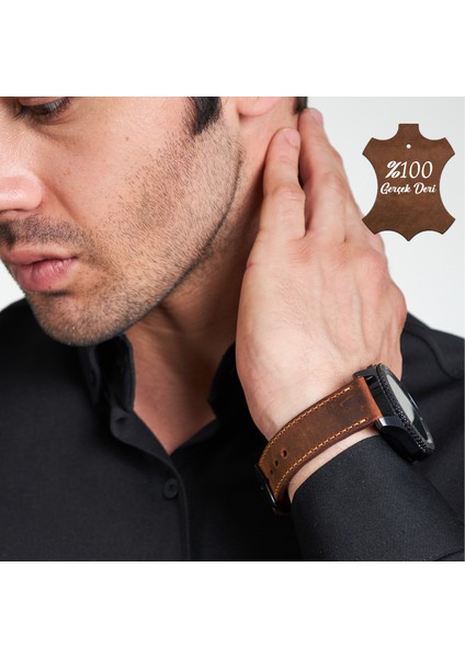 Huawei Watch Gt Gt2 E GT2E GT2PRO Gt3 Gt3 Pro Huawei Watch 4 Pro Ultimate Deri Kordon Kayış 46 22MM Taba modelleri