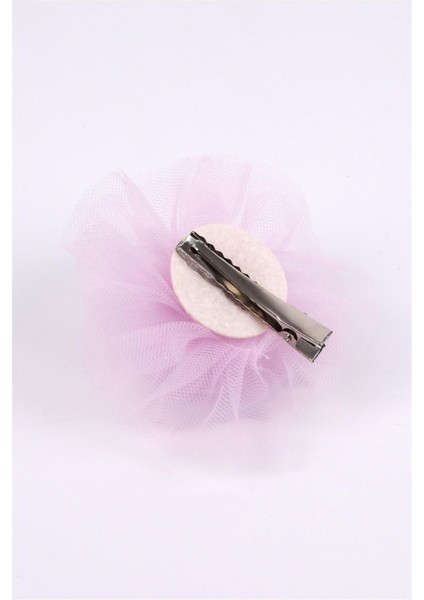 Lila Tül Çiçek Kız Çocuk Klips Toka modelleri