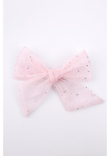 Pudra Simli Tül Fiyonk Kız Çocuk Klips Toka fiyatları