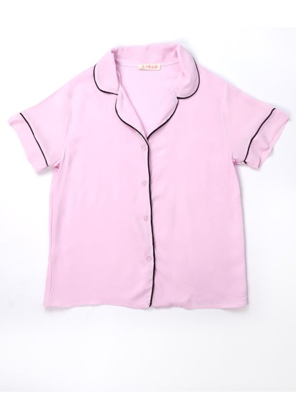 Açık Pembe Biyeli Kadın Pijama Takımı fiyatları