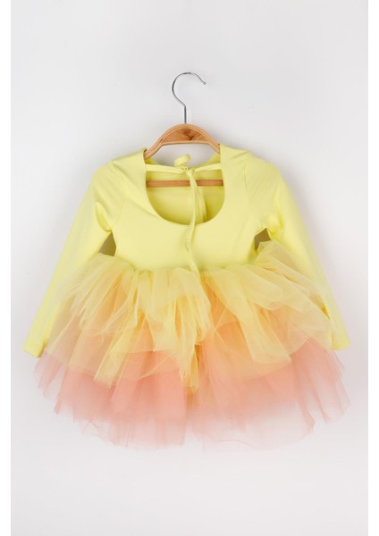 Sarı Tütü Etekli Kız Çocuk Balerin Elbise - Miranda fırsatları