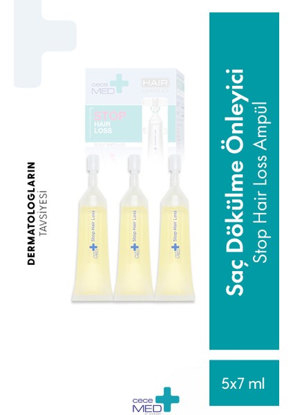 Stop Hair Loss Scalp Ampoules Saç Bakım Ampulü 5 x 7 ml