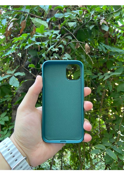 Meri Case Apple iPhone 11 Uyumlu Logolu Içi Kadife Lansman Kılıf Arka Kapak