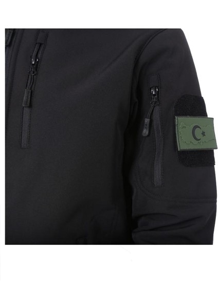 Askervadisi Softshell Yağmur Geçirmez Mont Kapüşonlu Siyah Renk fiyatları