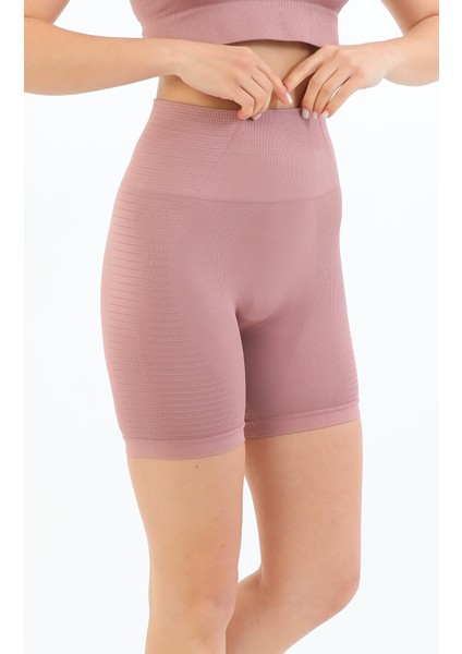 Yüksek Bel Toparlayıcı Biker Egzersiz Yoga Günlük Örme Dizüstü Şort Tayt Ser fiyatları