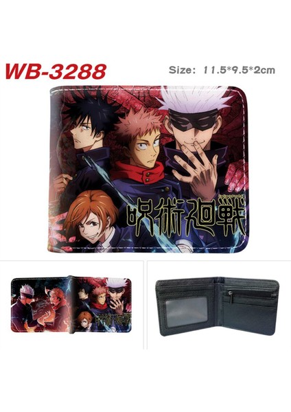 Sıcak Satış Japon Anime Karikatür Jujutsu Kaisen Cüzdan Kart Tutucu Para Cebi (Yurt Dışından) fiyatları
