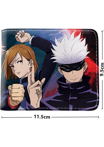 Sıcak Satış Japon Anime Karikatür Jujutsu Kaisen Cüzdan Kart Tutucu Para Cebi (Yurt Dışından) modelleri