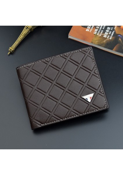 Yeni Erkek Cüzdan Kısa Çoklu Kart Bozuk Para Cüzdanı Moda Rahat Cüzdan Erkek Gençlik Cüzdan Erkekler Için Pu Deri Cüzdan Erkek Kart Çanta (Yurt Dışından)