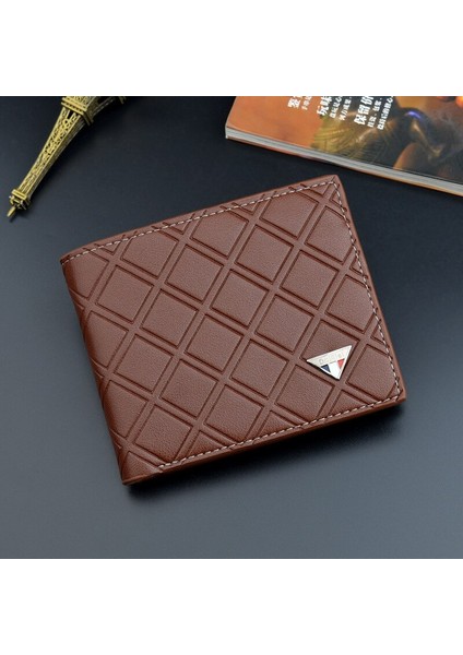 Yeni Erkek Cüzdan Kısa Çoklu Kart Bozuk Para Cüzdanı Moda Rahat Cüzdan Erkek Gençlik Cüzdan Erkekler Için Pu Deri Cüzdan Erkek Kart Çanta (Yurt Dışından)