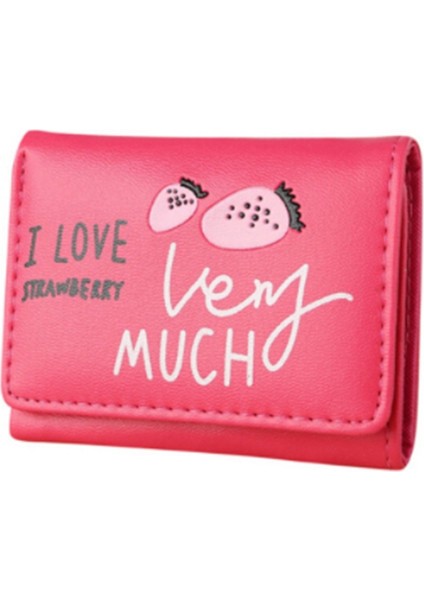 Yeni Kadın Baskı Sevimli Moda Çanta Pu Deri Kısa Çile Cüzdan Para Kart Sahibinin Yumuşak Cüzdan Kart Kadın Debriyaj (Yurt Dışından) fiyatları