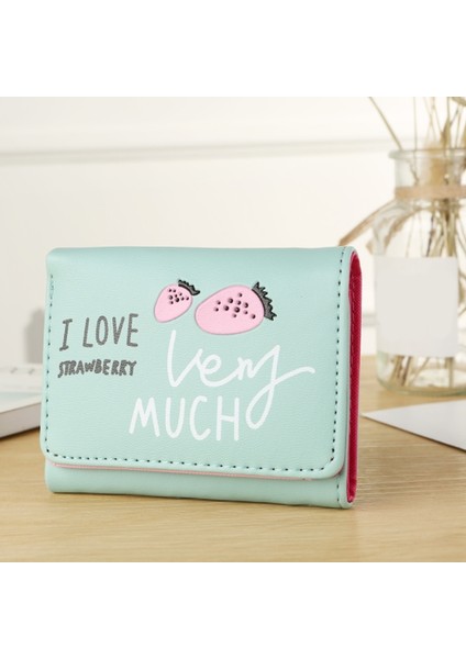 Yeni Kadın Baskı Sevimli Moda Çanta Pu Deri Kısa Çile Cüzdan Para Kart Sahibinin Yumuşak Cüzdan Kart Kadın Debriyaj (Yurt Dışından) fırsatları