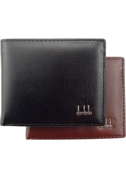 Erkek Basit Moda Pu Deri Kredi Kımlık Kartı Tutucu Kılıf Erkekler Iş Bifold Eğlence Cüzdan Katı Çanta Cepler Çanta (Yurt Dışından)