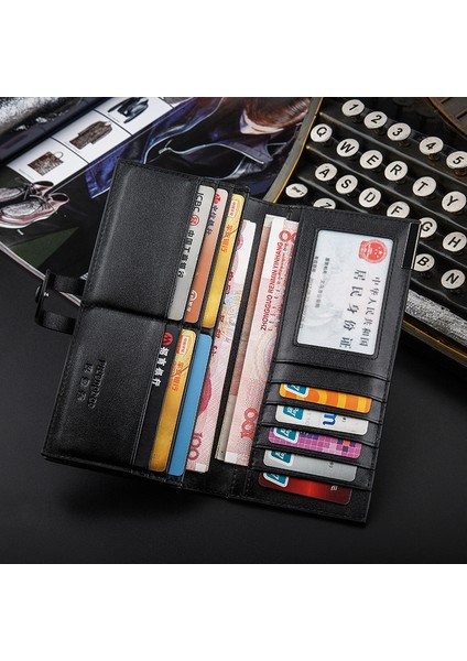 Pittenberg Erkek Uzun Cüzdan Moda Gençlik Toka Cüzdan Japon ve Kore Trend Öğrenci Cüzdan Gelgit Kart Çantası (Yurt Dışından) fırsatları