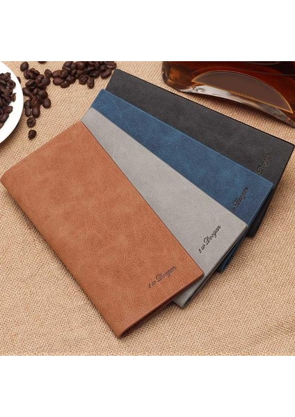 Erkekler Uzun Cüzdan Çanta Saklama Çantası Pu Vintage Ultra-Ince Yumuşak Sikke Para Kartları Için Dayanıklı (Yurt Dışından) fırsatları