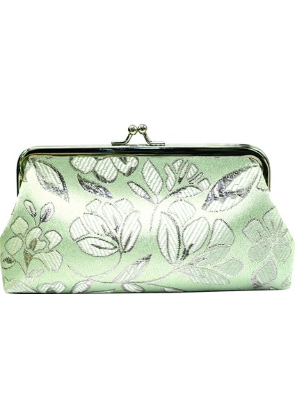 Microgood Vintage Kadınlar Çiçek Nakış Öpücük Kilit Bozuk Para Cüzdanı Uzun Cüzdan Debriyaj Çanta (Yurt Dışından) fiyatları