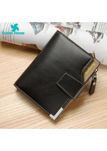 Green Home Erkek Cüzdanı Güçlü Aşınma Direnci Üç Katlı Birçok Kart Yuvalı Çanta (Yurt Dışından) modelleri