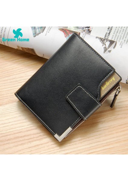 Green Home Erkek Cüzdanı Güçlü Aşınma Direnci Üç Katlı Birçok Kart Yuvalı Çanta (Yurt Dışından) indirimleri