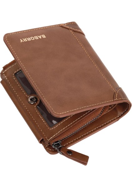 Bozuk Para Cüzdanı Erkek Cüzdan Erkek Kısa Cüzdan Kore Versiyonu Fermuarlı Pu Cüzdan Bozuk Para Cüzdanı (Yurt Dışından)