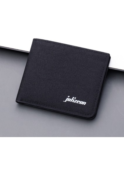 Akıllı Cüzdan Moda Para Kimliği Kısa Cüzdan Tuval Düz Renk Erkekler Açık Çanta Çoklu Kart Yuvaları Debriyaj Bayan Deri Cüzdan (Yurt Dışından) fırsatları