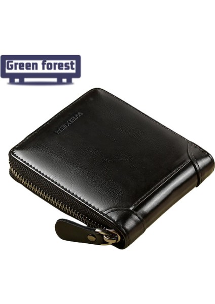 Yeşil Orman Kredi Kartı Cüzdanı Aşınmaya Dayanıklı Taşınabilir Nakit Tutucu Çanta (Yurt Dışından)