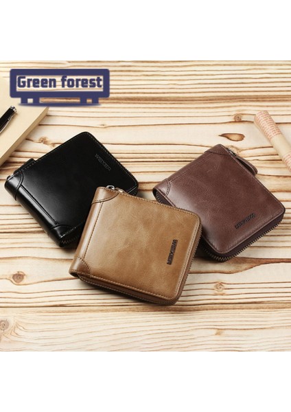 Yeşil Orman Kredi Kartı Cüzdanı Aşınmaya Dayanıklı Taşınabilir Nakit Tutucu Çanta (Yurt Dışından) indirimleri