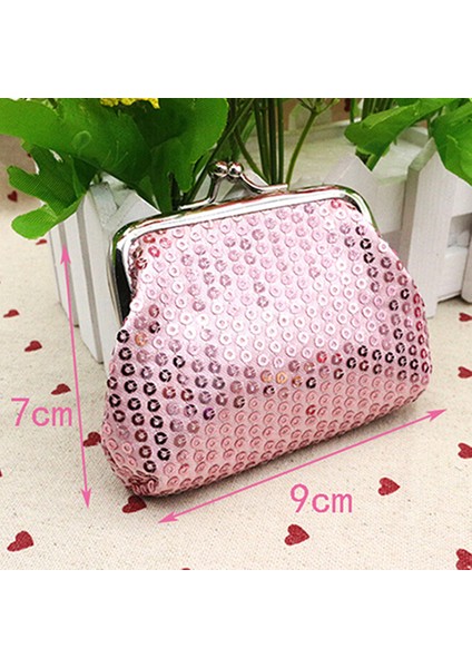 Moda Kadın Payetler Toka Mini Değişim Bozuk Para Cüzdanı Debriyaj Kullanışlı Cüzdan Çanta (Yurt Dışından) indirimleri