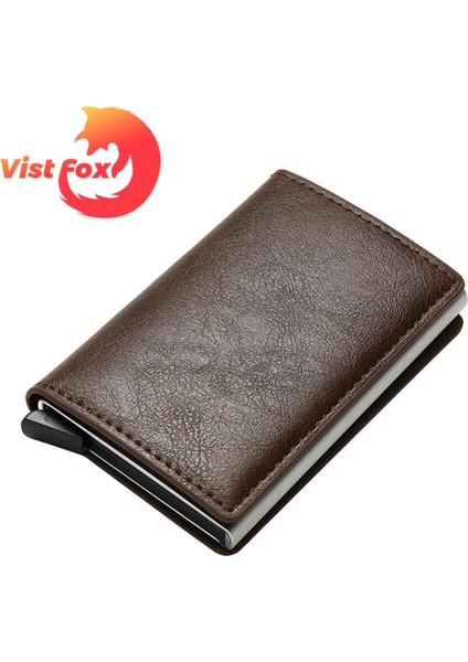 Vist Fox Erkek Cüzdan Çok Fonksiyonlu Erkek Cüzdan Rfıd Kımlık Kredi Banka Kartı Sahibi (Yurt Dışından)