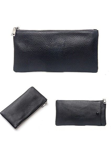 Yfashion Erkek Deri Dikdörtgen Cüzdan Yumuşak Aşınma Direnci Retro Çanta Noel Ift (Yurt Dışından) indirimleri