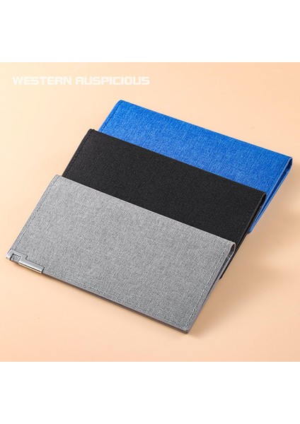 Erkek Cüzdan Siyah/mavi/gri Kanvas Uzun Çanta 12 Yuva + 2 Büyük Pozisyon + 1 Fotoğraf Uçları Iş Kredi Kartı Tutucu Cüzdan Kılıfı (Yurt Dışından) fiyatları