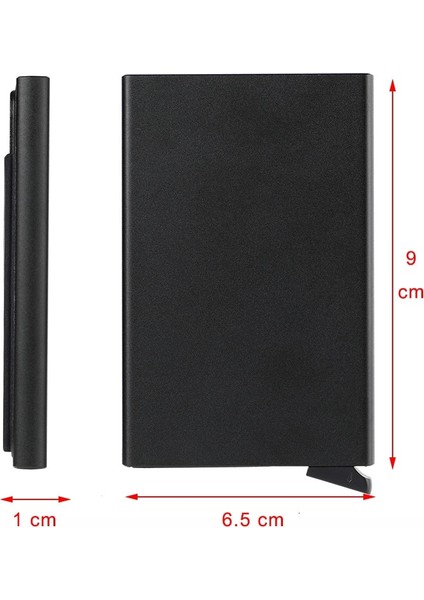 Özel Anti Rfid Kart Tutucu Cüzdan Para Çantaları Erkek Kadın Ince Ince Mini Metal Cüzdan Bozuk Para Cüzdanı Erkek Magsafe Cüzdan Siyah Debriyaj (Yurt Dışından) fiyatları