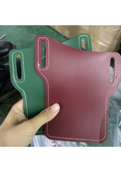 Erkekler Açık Kemer Bel Çantası Suni Deri Kılıf Kılıfı Cep Telefonu Kart Sahibinin Kapağı (Yurt Dışından) modelleri