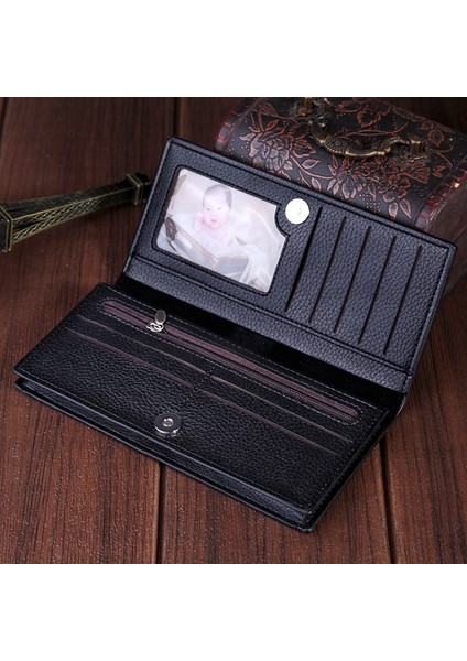 Cüzdan Erkekler Erkek Uzun Cüzdan Timsah Desenli Çoklu Kart Tokalı Cüzdan Fermuarlı Cep Telefonu Çantası Kalın Cüzdan (Yurt Dışından) fırsatları