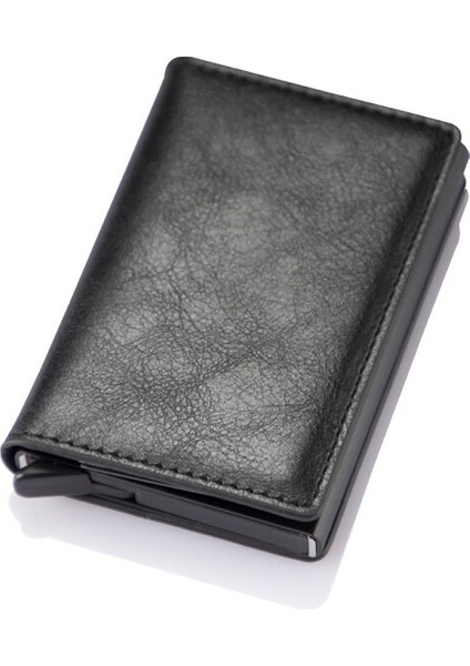 Yeni Erkek Kadın Akıllı Rfıd Cüzdan Kart Sahibinin Moda Çanta Alüminyum Alaşımlı Ticari Kredi Bankası Kart Sahibinin Rahat Mini Cüzdan (Yurt Dışından)