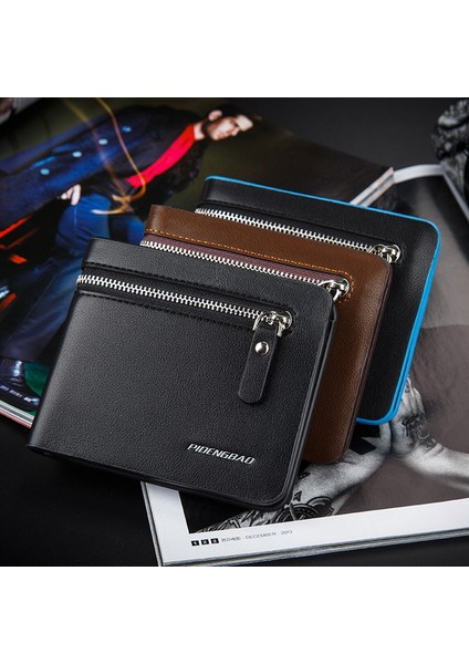 Pidenbao 2017 Yeni Fermuarlı Cüzdan Erkek Moda Yatay Cüzdan Adına Çoklu Kart Öğrenci Kartı Paketinin Kore Versiyonu (Yurt Dışından) fiyatları