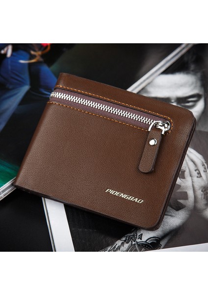 Pidenbao 2017 Yeni Fermuarlı Cüzdan Erkek Moda Yatay Cüzdan Adına Çoklu Kart Öğrenci Kartı Paketinin Kore Versiyonu (Yurt Dışından) fırsatları